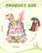 Wooden Bunny Easter Wreath – Front Door & Wall Decor with “Happy Easter” Sign, Cutout Rabbit, Indoor & Outdoor Spring Decoration
